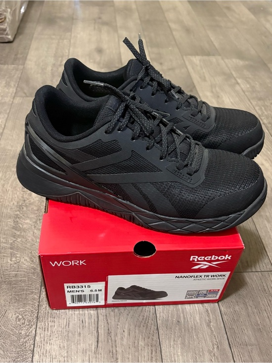Reebok Shoes - Reebok Black Nanoflex TR Composite Toe Safety Work Shoes